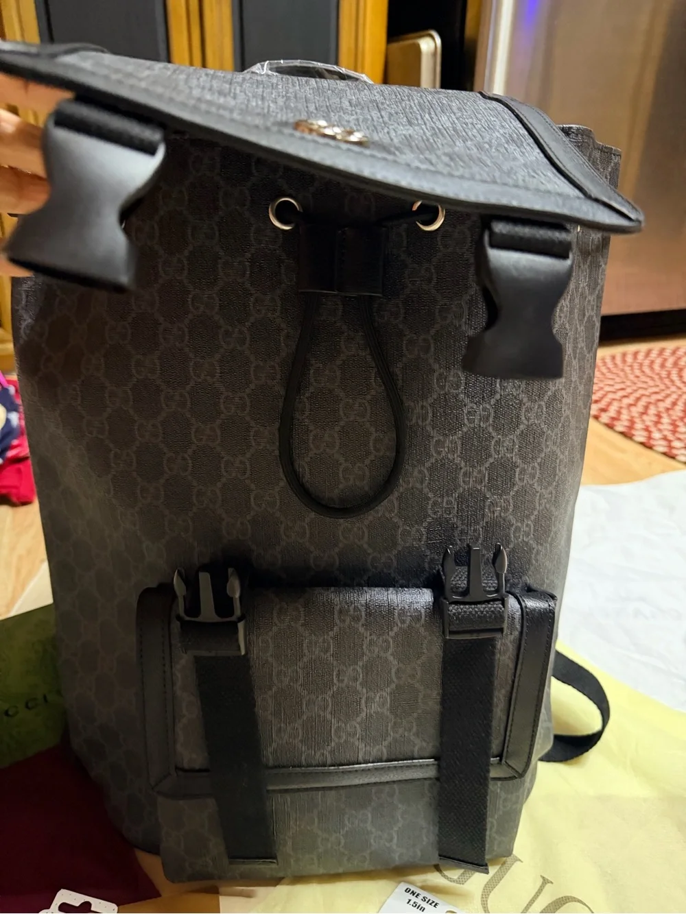 Black Supreme Canvas Backpack